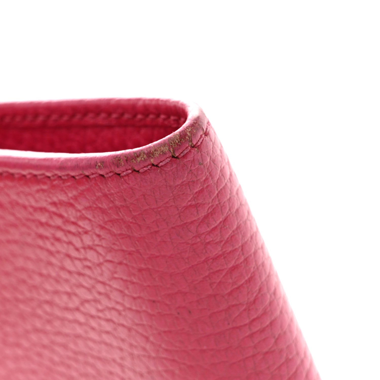 Gucci Dollar Calfskin GG Marmont Compact Wallet Box Pink
