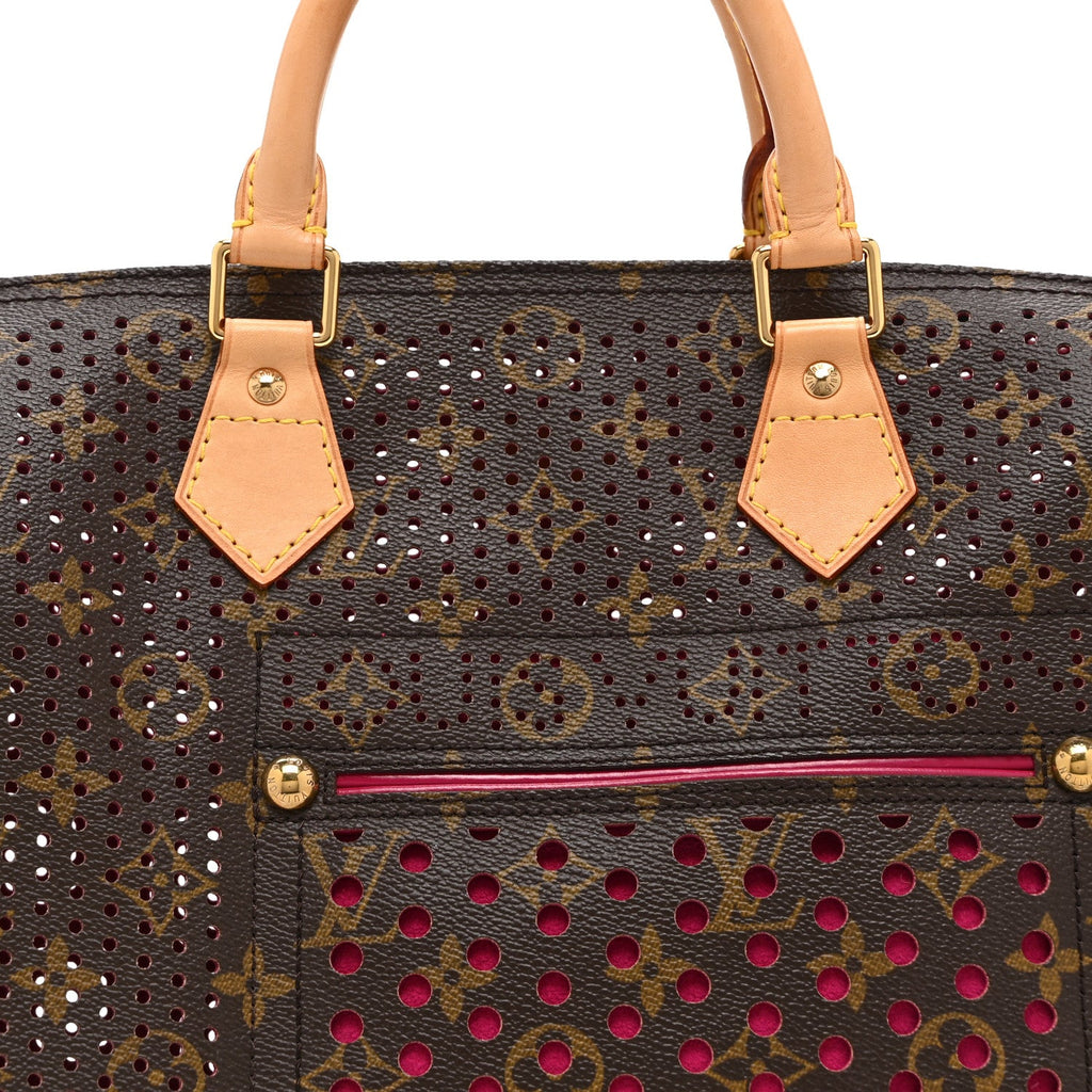 Louis Vuitton Monogram Perforated Speedy 30 Fuchsia