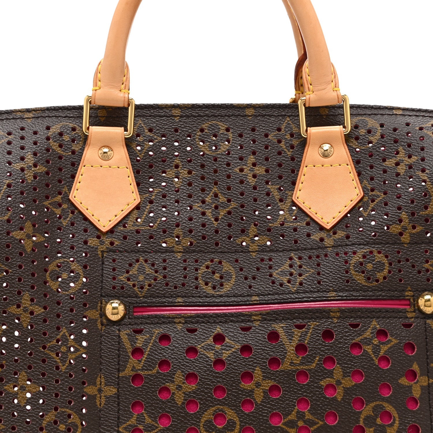 Louis Vuitton Monogram Perforated Speedy 30 Fuchsia