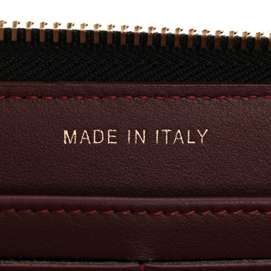 Aged Calfskin Quilted Lucky Charms 2.55 Reissue Zip Around Wallet Black