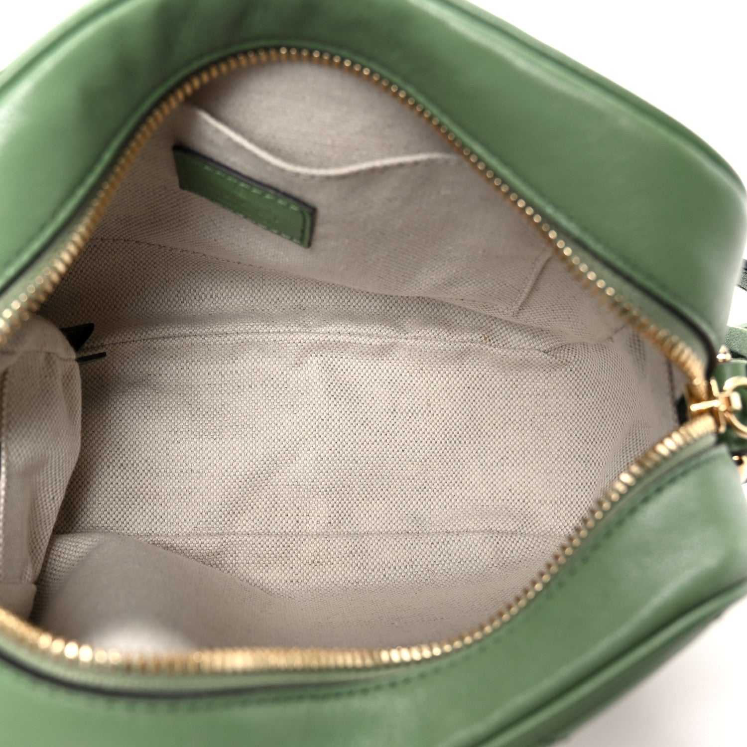 Gucci Sakai Be Green Calfskin Diagonal Stitched Small Blondie Shoulder Bag Green Soil Grass