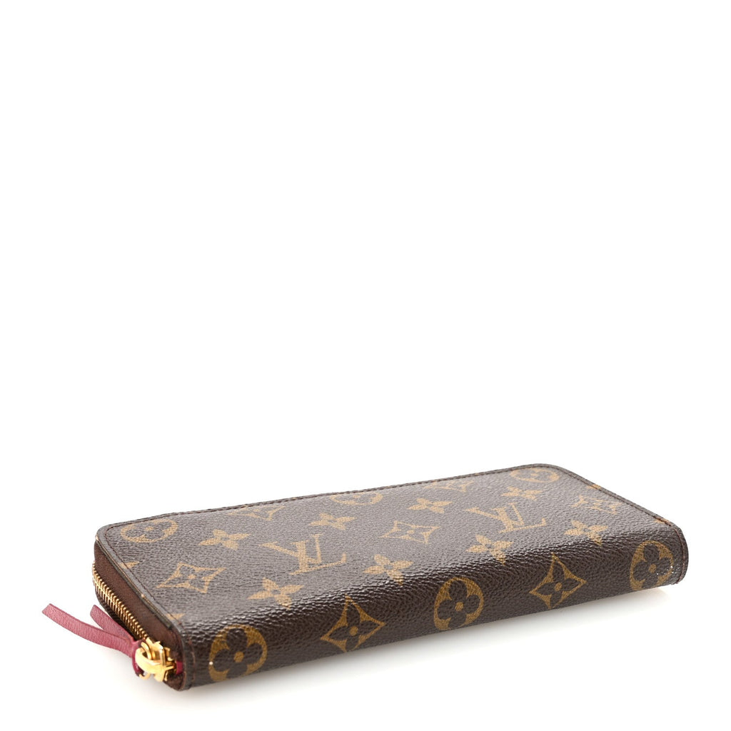 Louis Vuitton Monogram Clemence Wallet Fuchsia