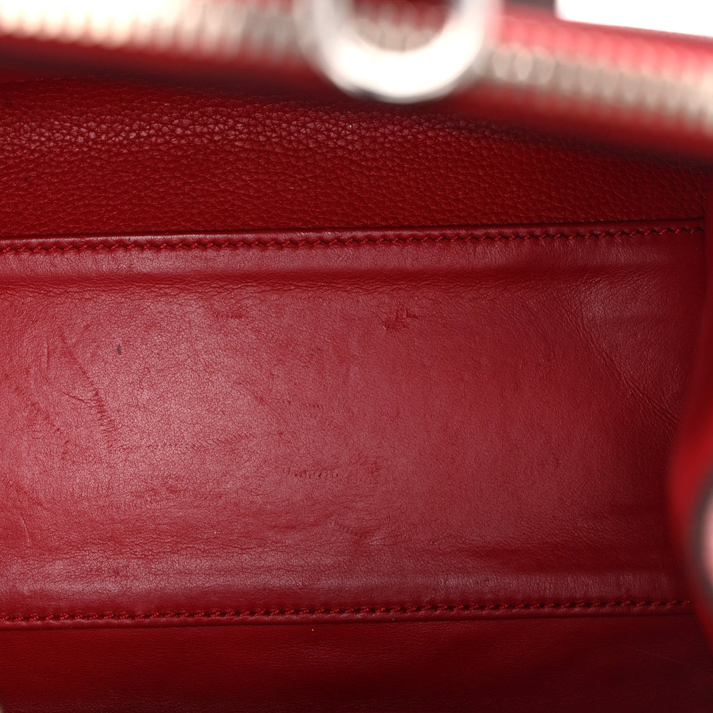 Louis Vuitton Taurillon City Steamer PM Rouge