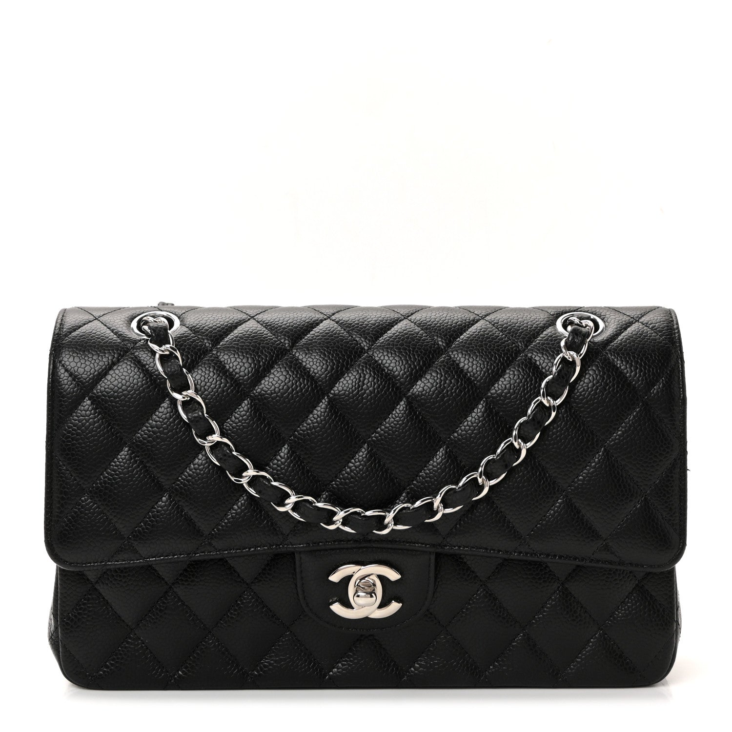 Chanel Caviar Quilted Medium Double Flap Black
