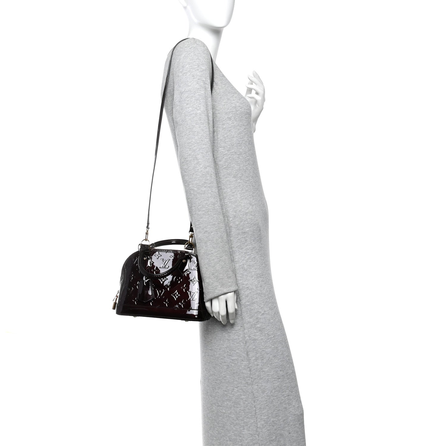 Louis Vuitton Vernis Alma BB Amarante