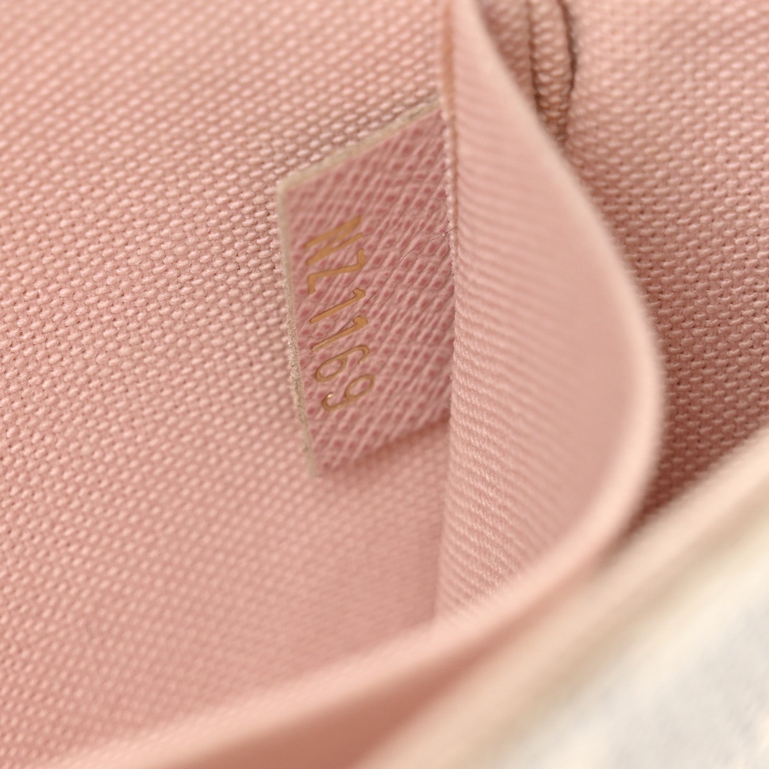 Louis Vuitton Damier Azur Pochette Felicie Chain Wallet Rose Ballerine