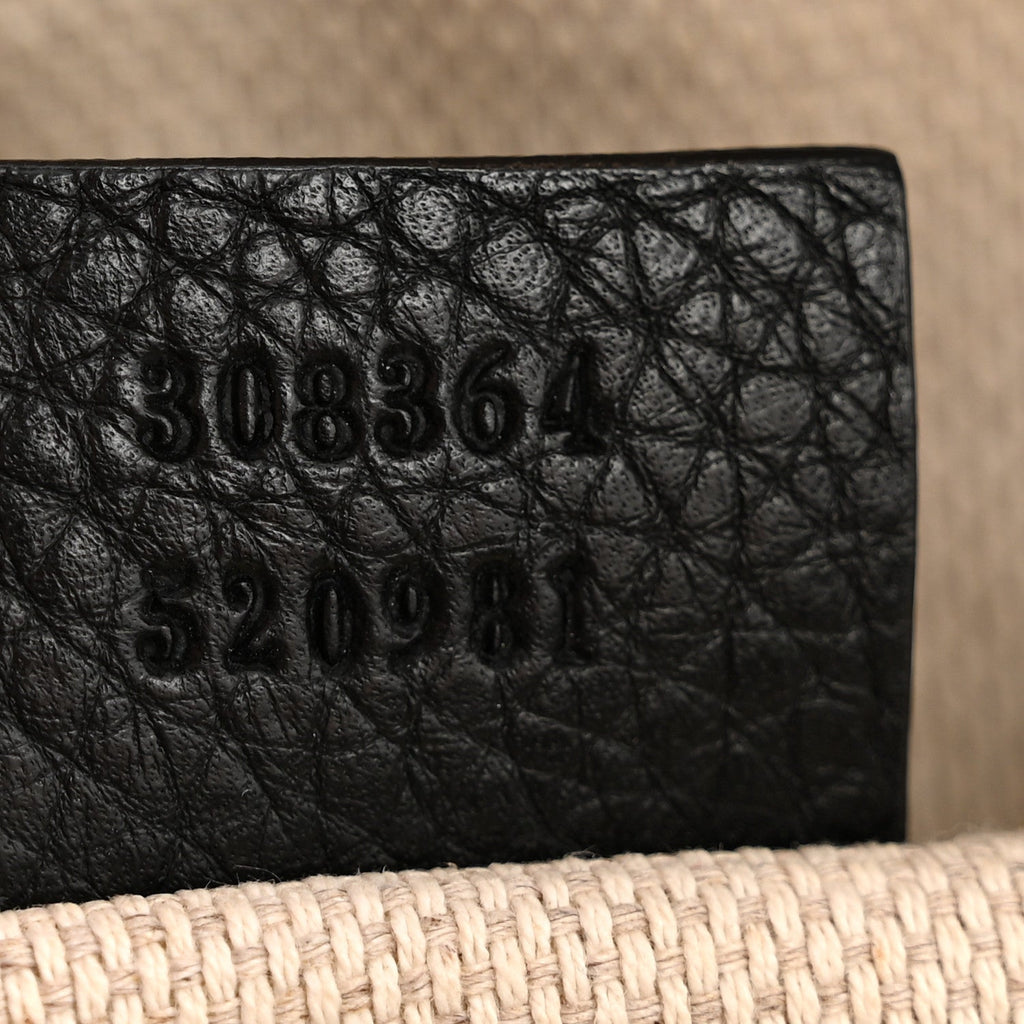 Gucci Pebbled Calfskin Small Soho Disco Bag Black