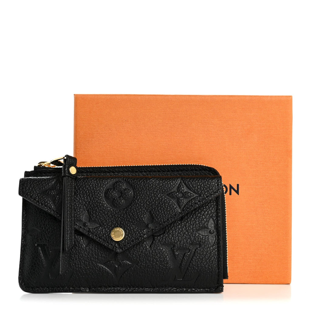 Louis Vuitton Empreinte Recto Verso Card Holder Black