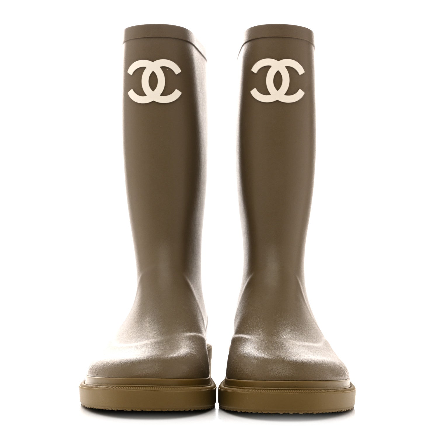 Caoutchouk CC High Boots 38 Dark Beige