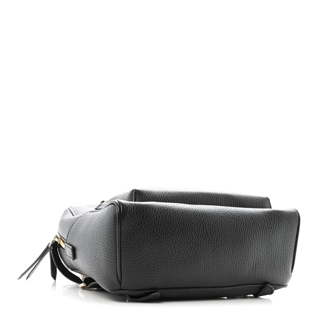 Gucci Pebbled Calfskin Soho Chain Backpack Black