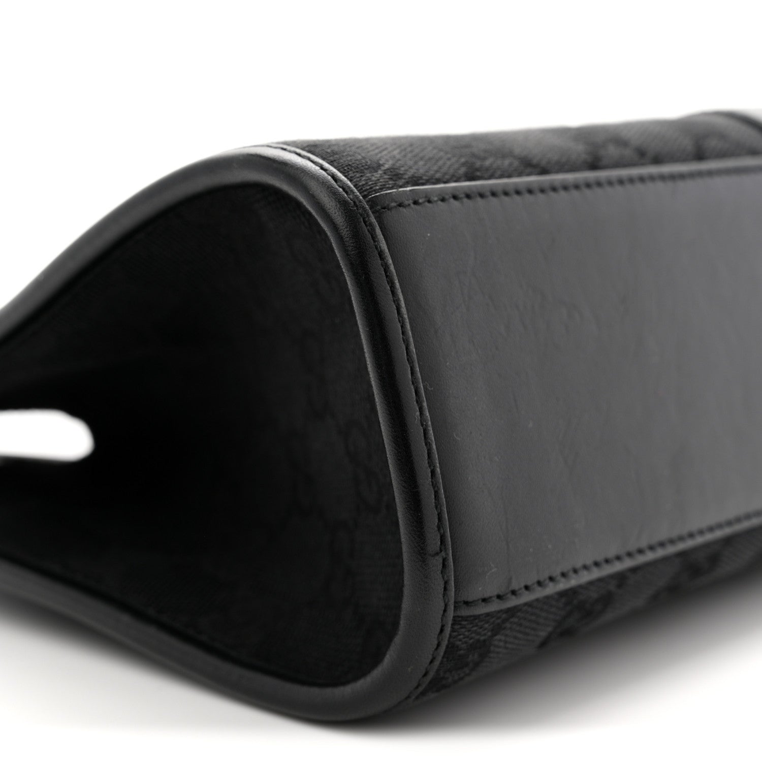 Gucci Monogram Bardot Shoulder Bag Black