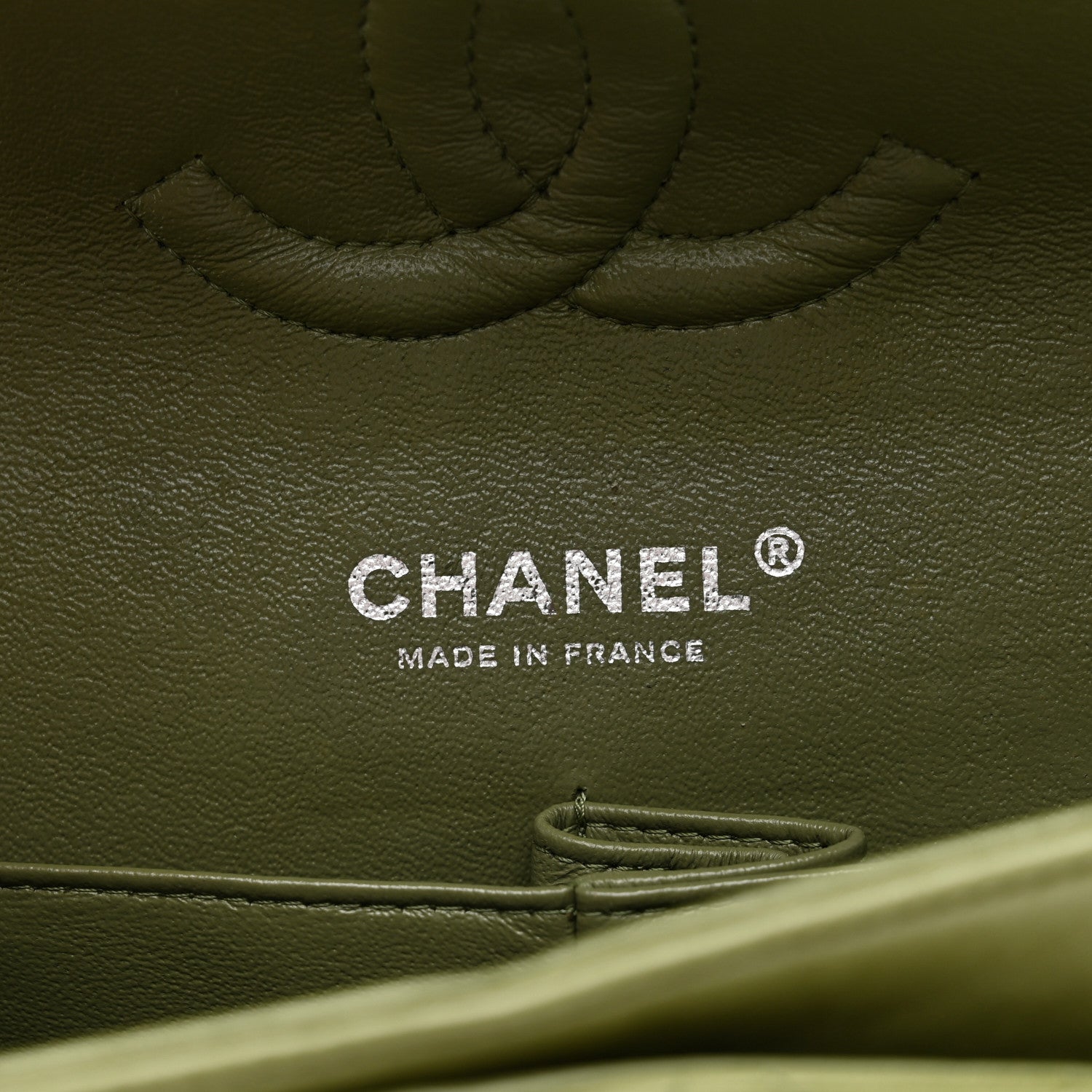 Chanel Lambskin Quilted Medium Double Flap Green