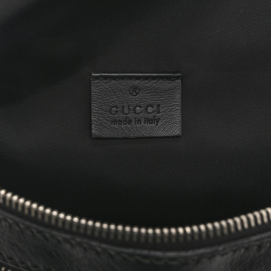 Gucci Guccissima Web Belt Bag Black