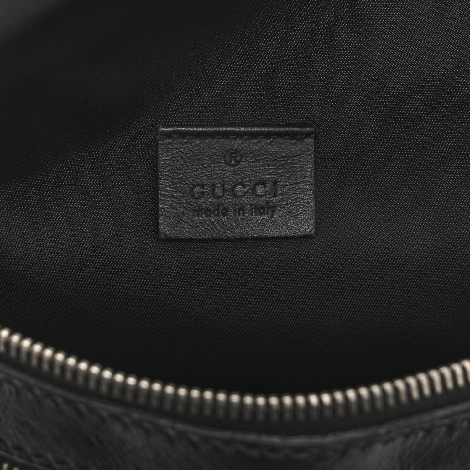 Gucci Guccissima Web Belt Bag Black