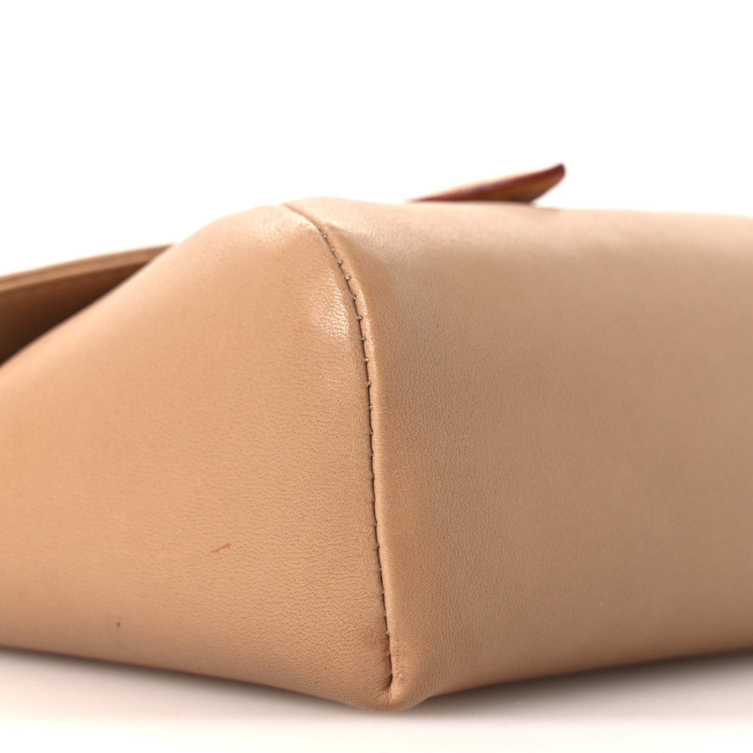 Louis Vuitton Lambskin Pouch Beige