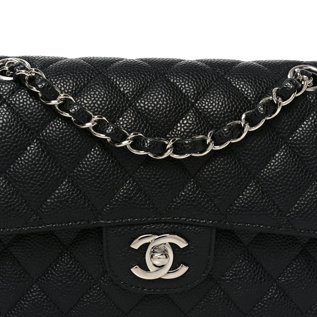 Chanel Caviar Quilted Medium Double Flap Black