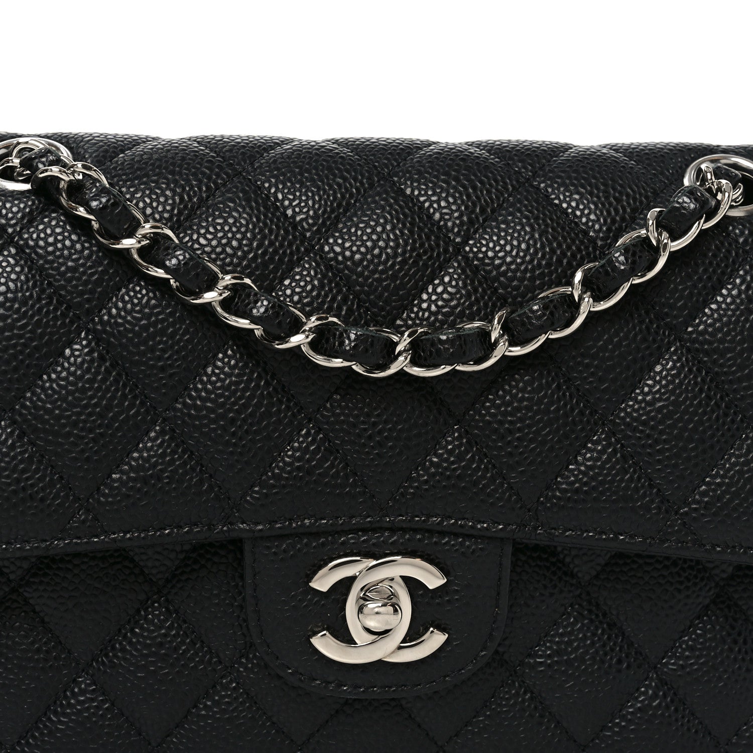 Chanel Caviar Quilted Medium Double Flap Black