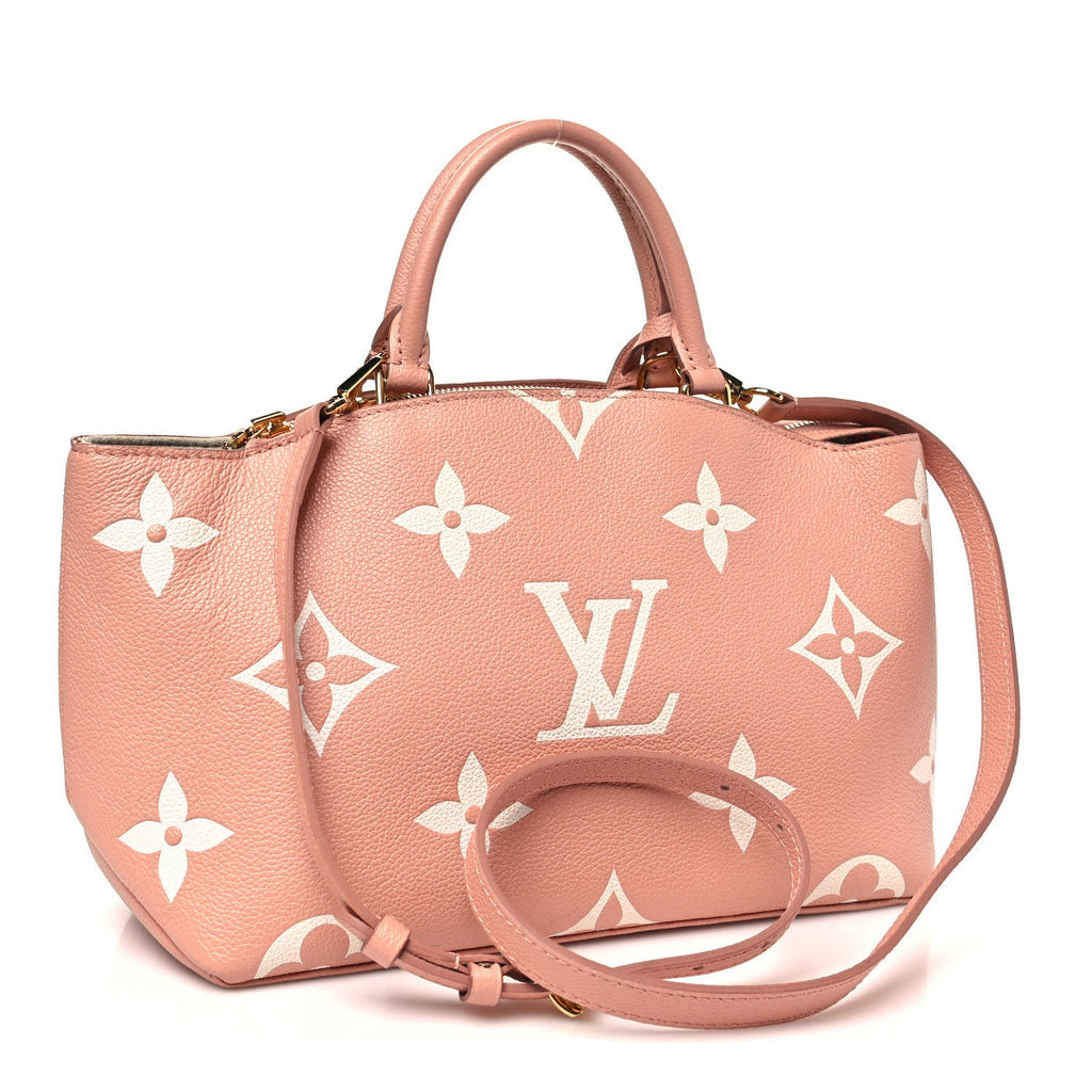 Louis Vuitton Empreinte Monogram Giant Petit Palais Rose Trianon Creme