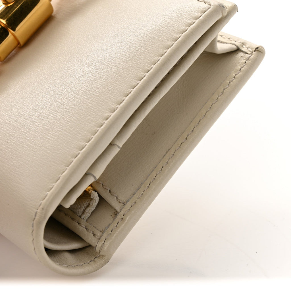 Gucci Calfskin Jackie 1961 Card Case Mystic White