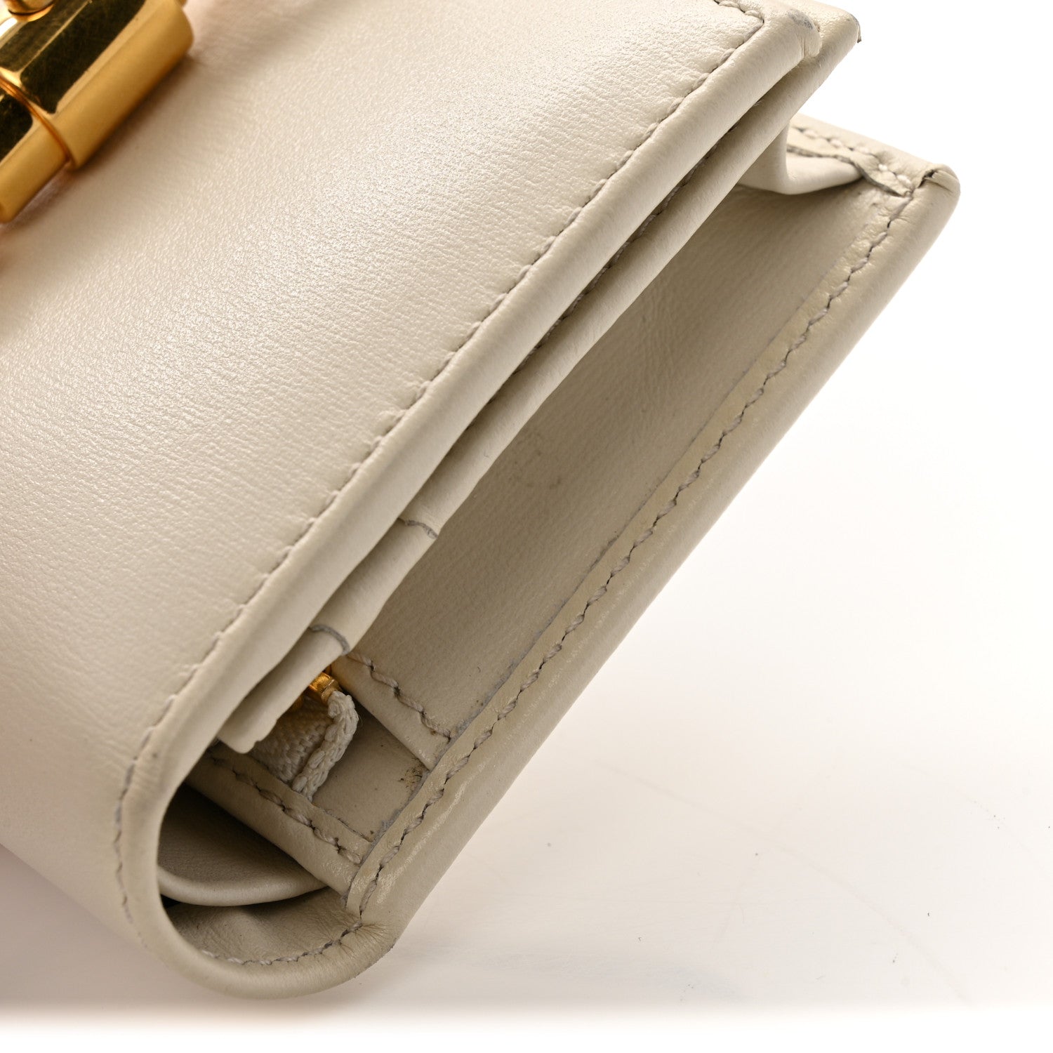 Gucci Calfskin Jackie 1961 Card Case Mystic White
