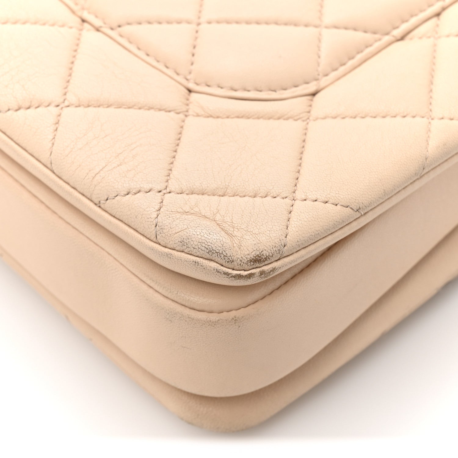 Chanel Lambskin Quilted Small Trendy CC Dual Handle Flap Bag Beige