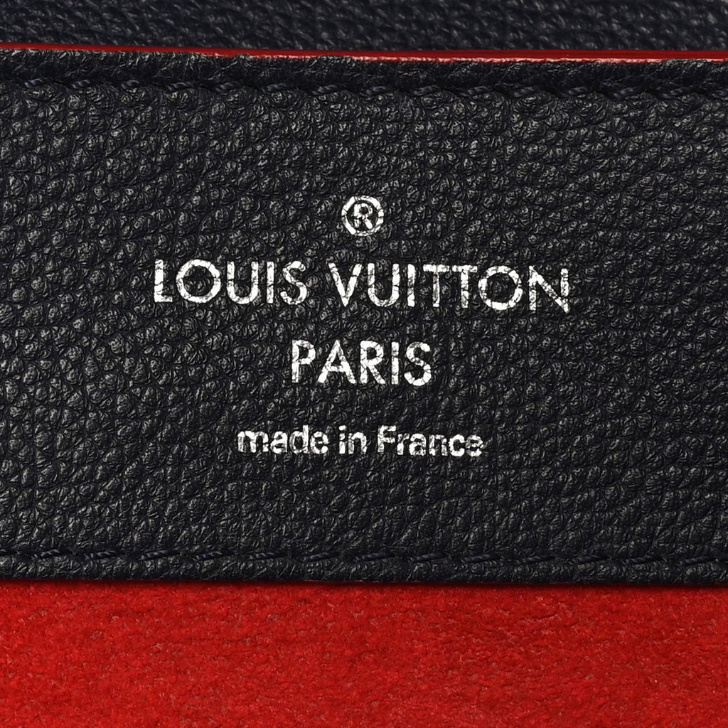 Louis Vuitton Soft Calfskin Lockme Backpack Marine Rouge