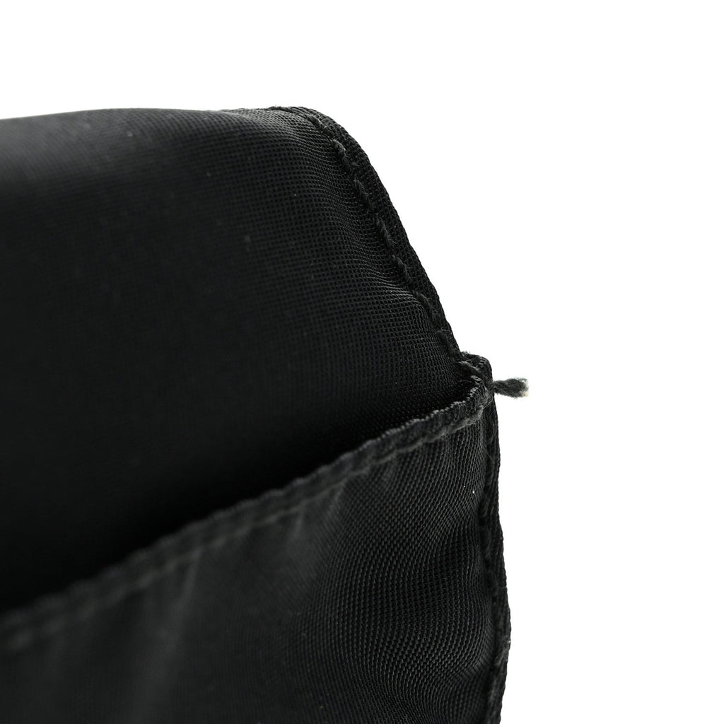 Prada Nylon Mini Flat Messenger Bag Black