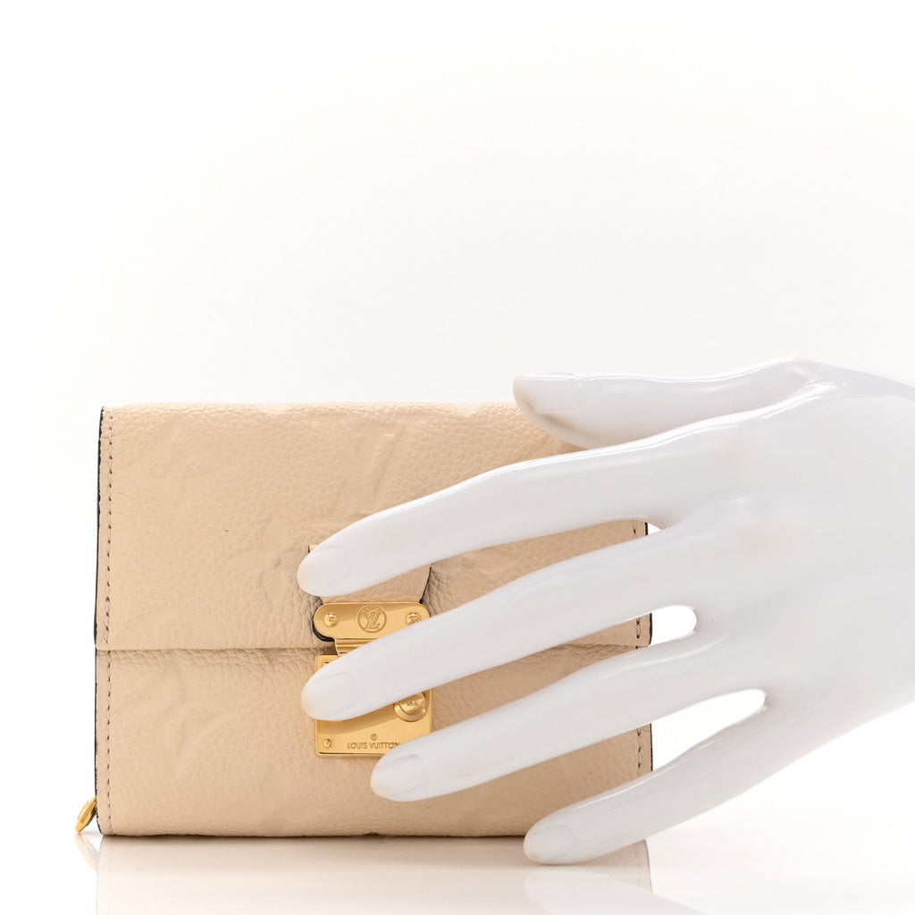 Louis Vuitton Empreinte Metis Compact Wallet Cream