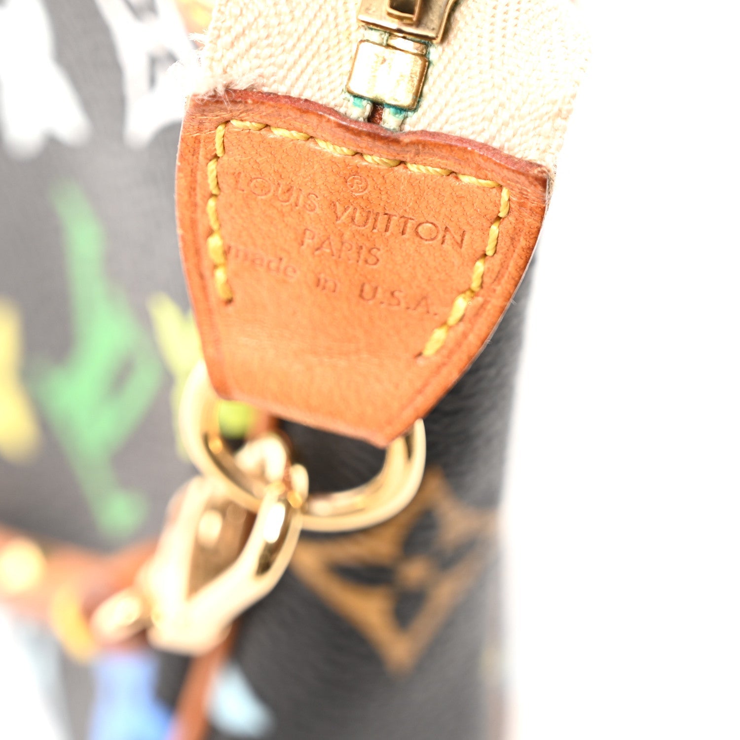 Louis Vuitton Monogram Multicolor Pochette Accessories Black