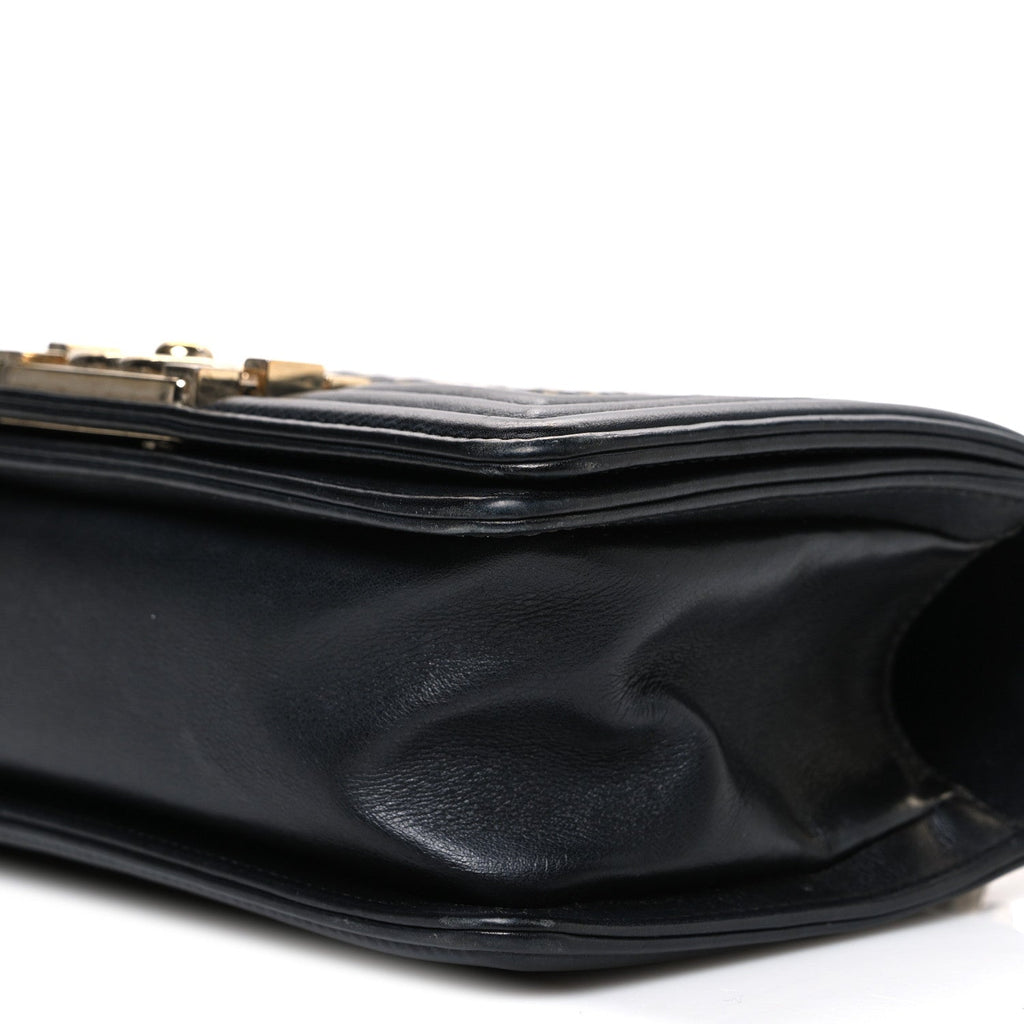 Chanel Calfskin Braided Small Boy Flap Black