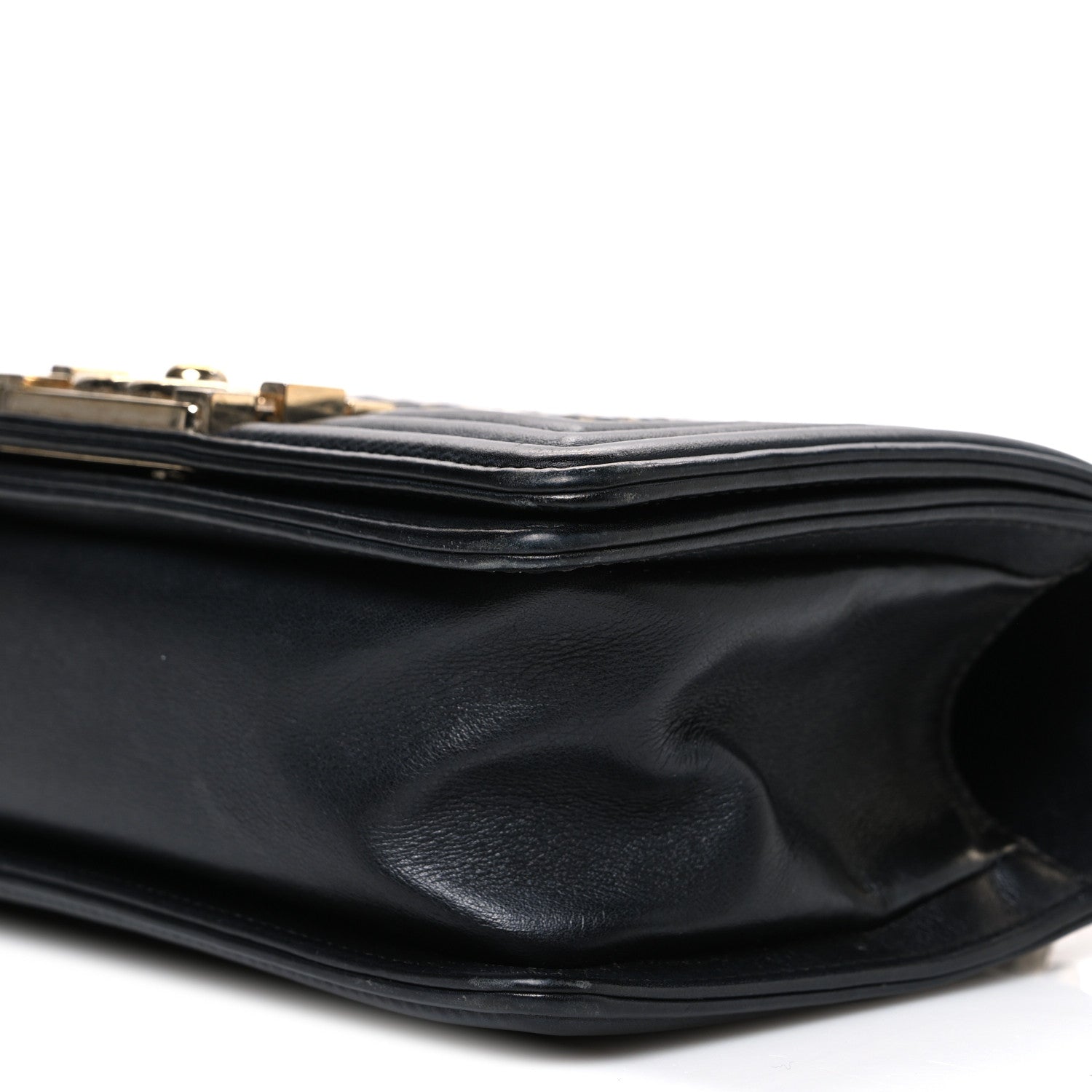 Chanel Calfskin Braided Small Boy Flap Black