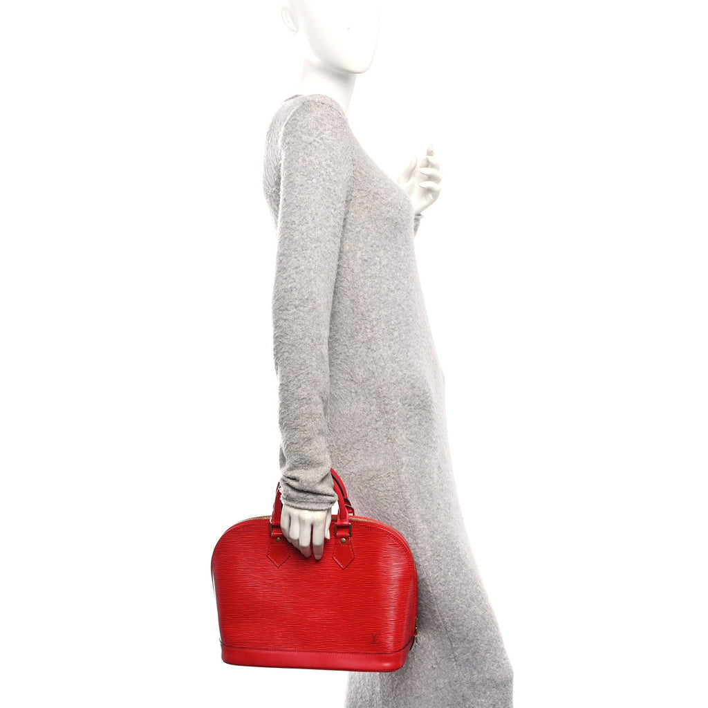 Louis Vuitton Epi Alma PM Castillan Red