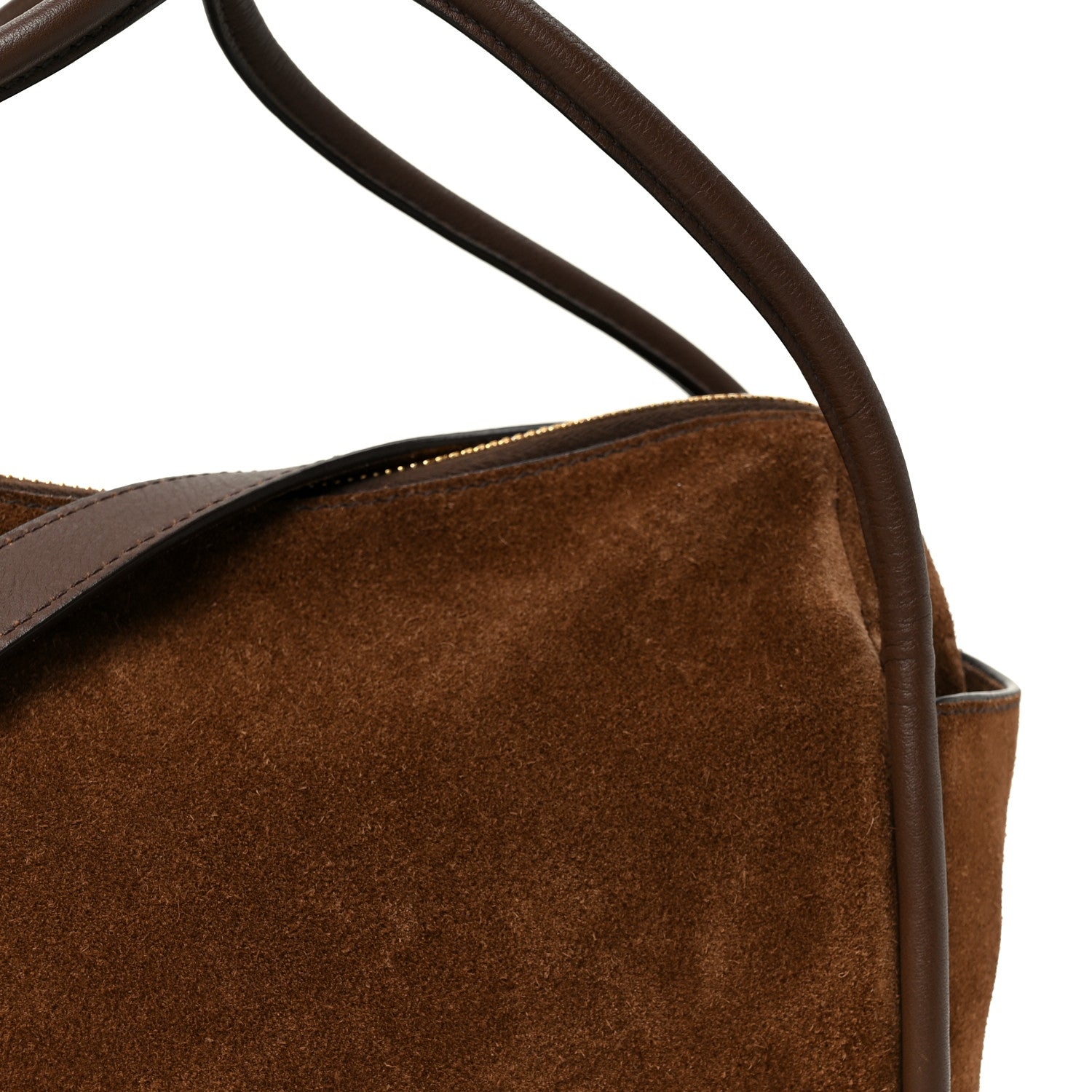 Prada Camoscio Darling Shoulder Bag Cocoa Brown