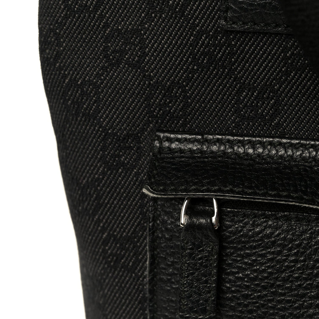 Gucci Denim Monogram Tote Bag Black