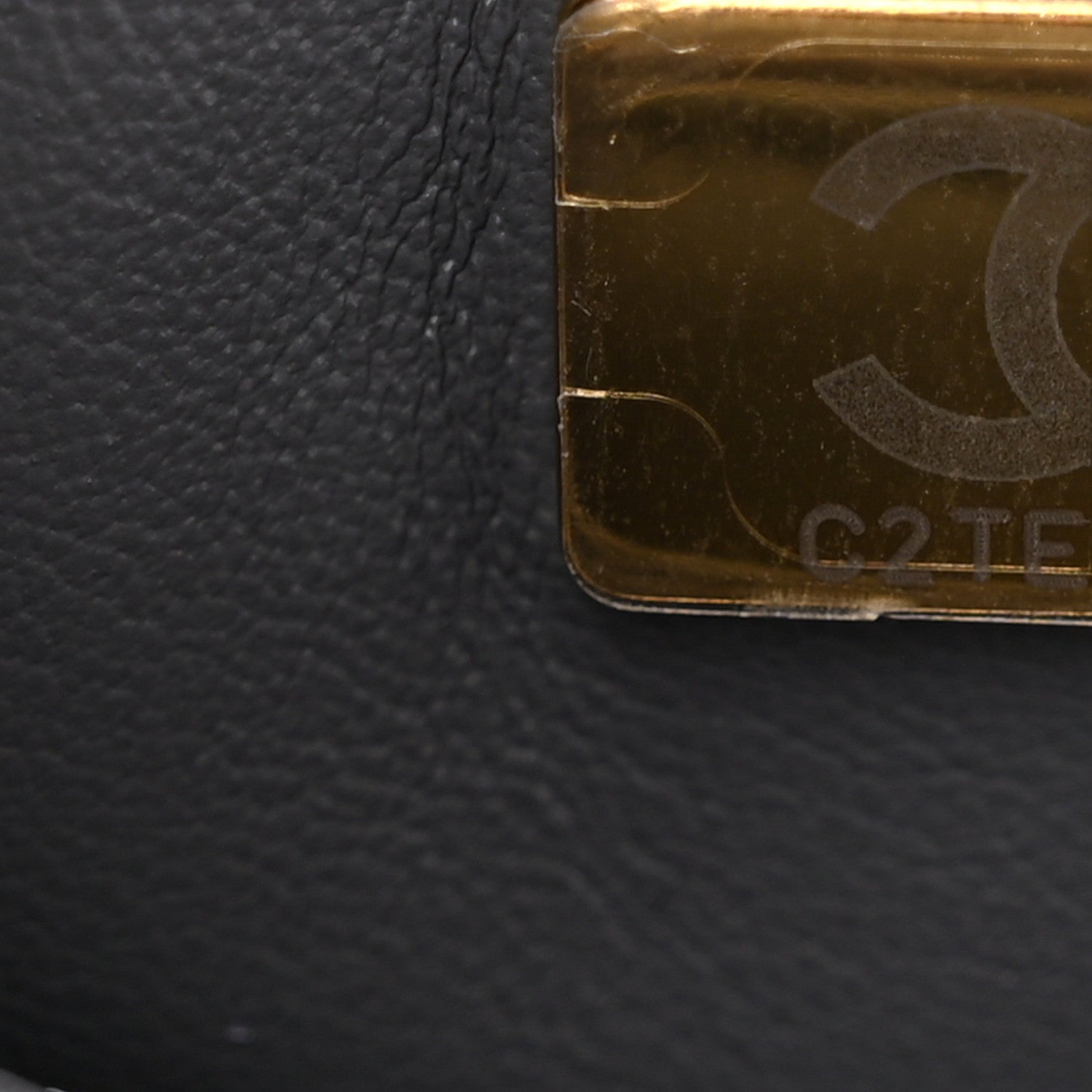 Chanel Caviar Quilted Small Coco Handle Flap Dark Grey