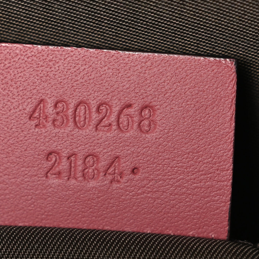 Gucci GG Supreme Monogram Blooms Large Cosmetic Case Beige Multicolor Dry Rose