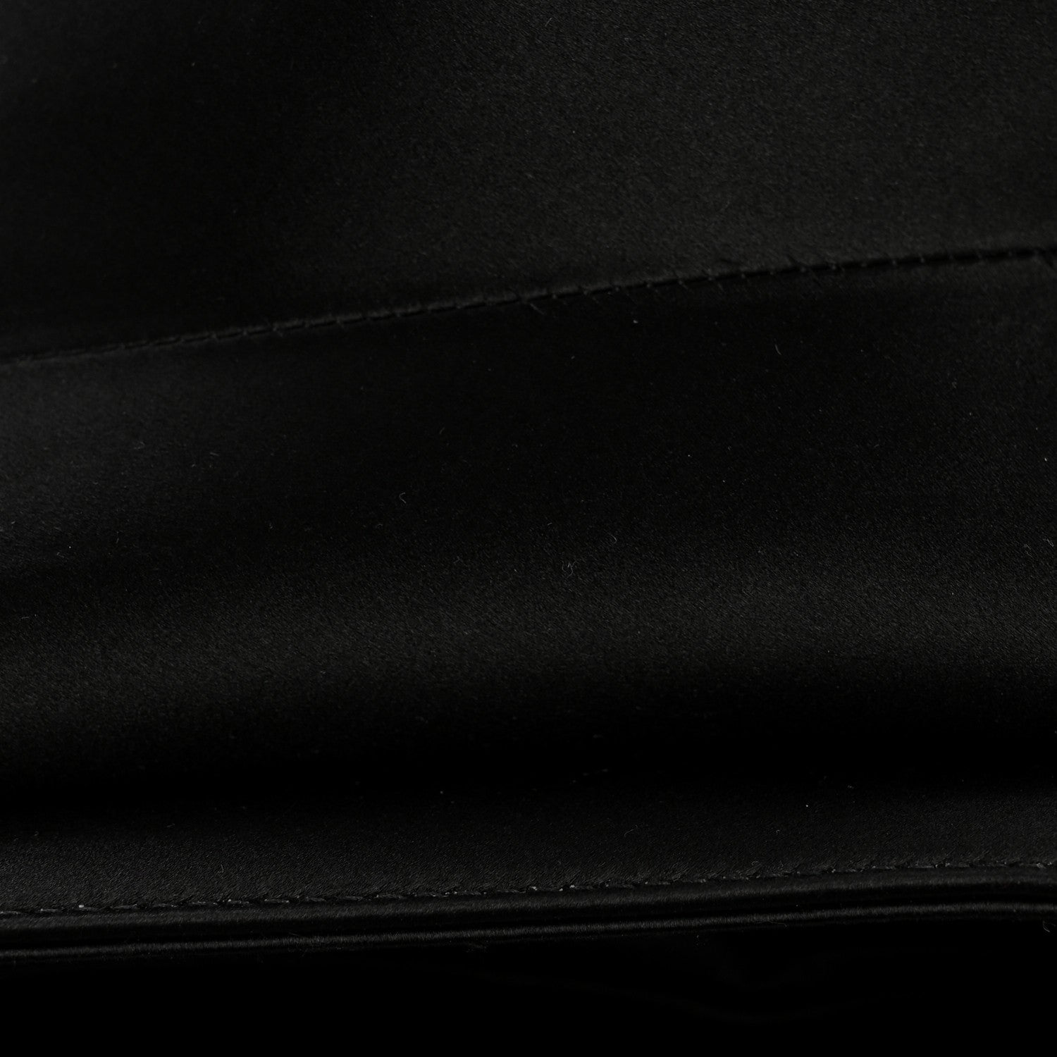 Christian Dior Satin Crystal Mini Saddle Bag Black