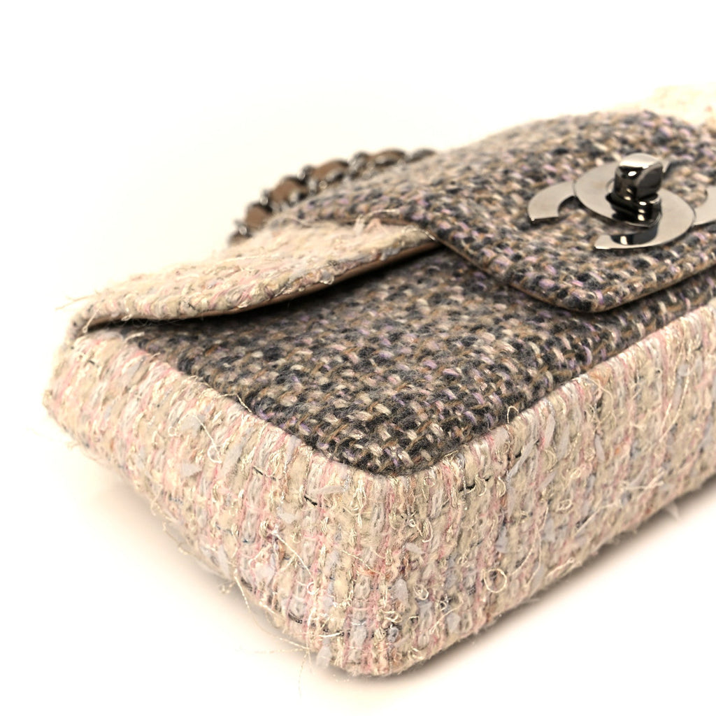 Chanel Tweed Small Fantasy Flap Grey