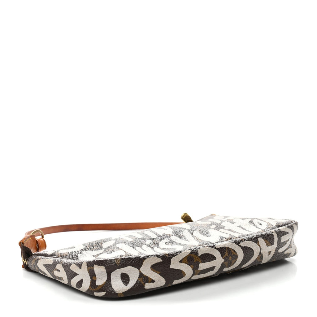 Louis Vuitton Monogram Graffiti Pochette Accessories Silver