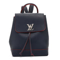 Louis Vuitton Soft Calfskin Lockme Backpack Marine Rouge