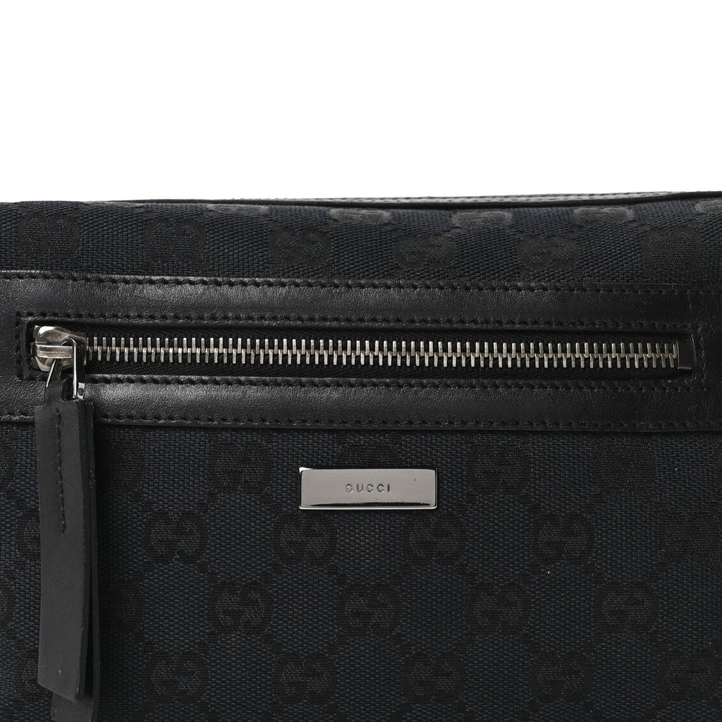 Gucci GG Canvas Monogram Shoulder Bag Black