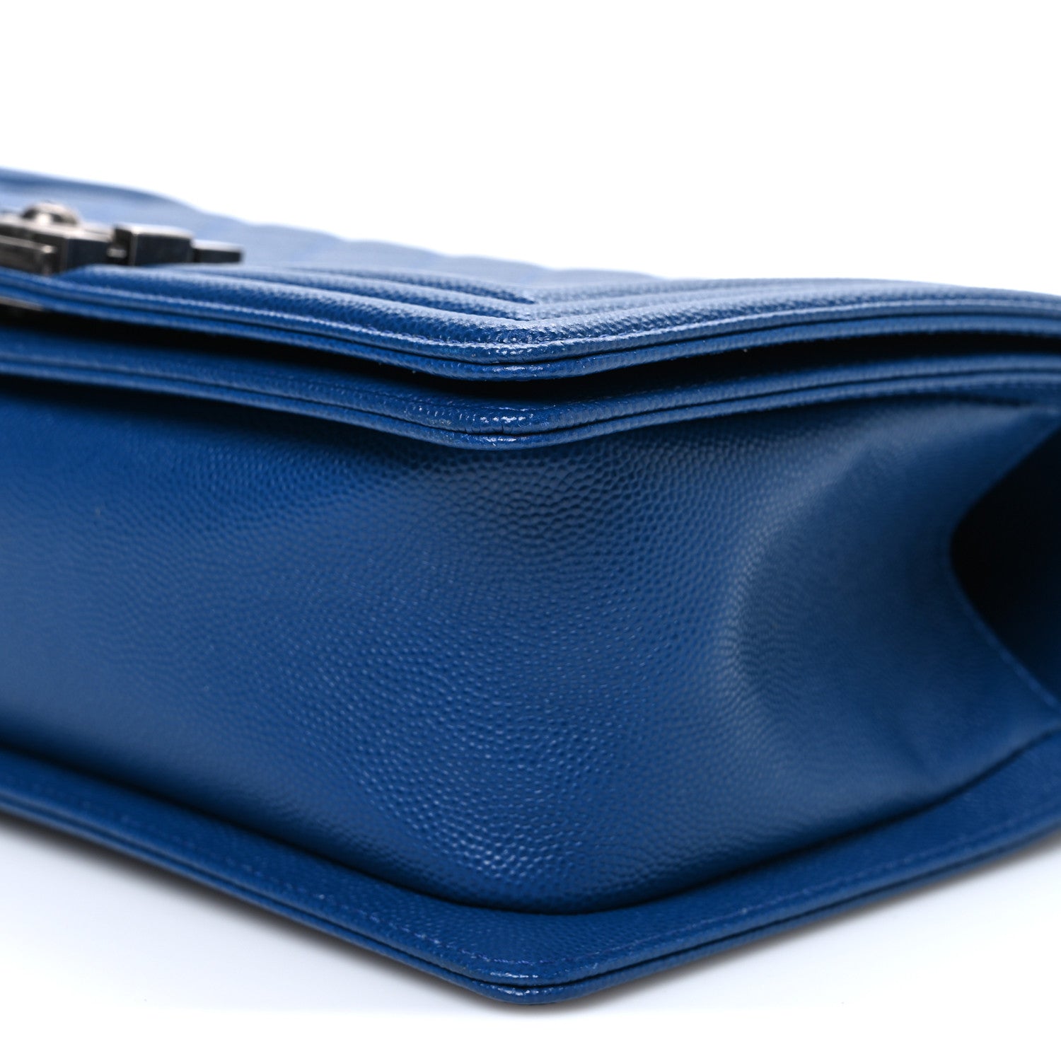 Chanel Caviar Quilted Medium Boy Flap Dark Blue