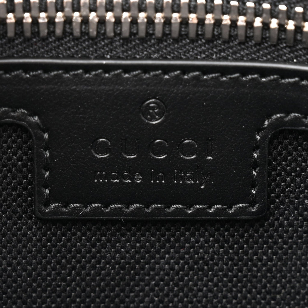 Gucci Soft GG Supreme Monogram Web Belt Bag Black Grey