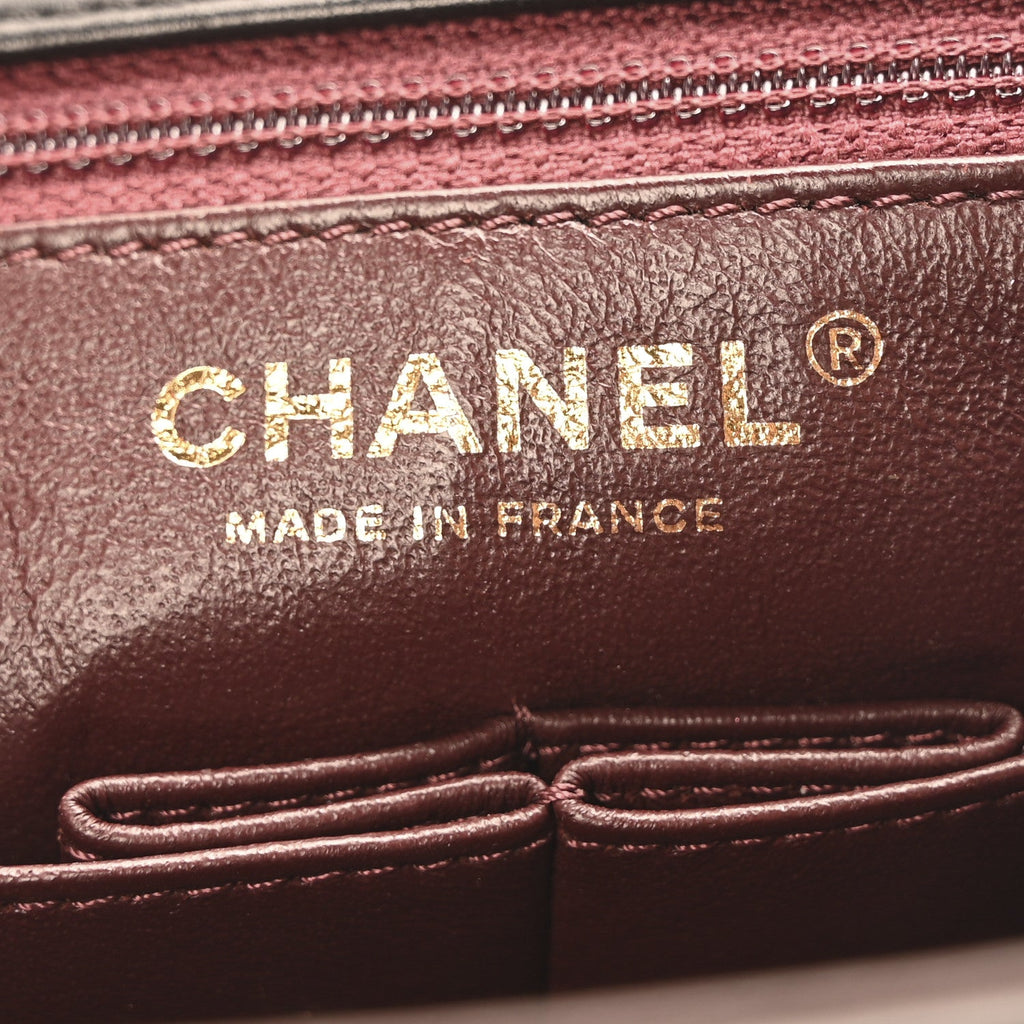 Chanel Lambskin Scallop Quilted Medium Pagoda Flap Black