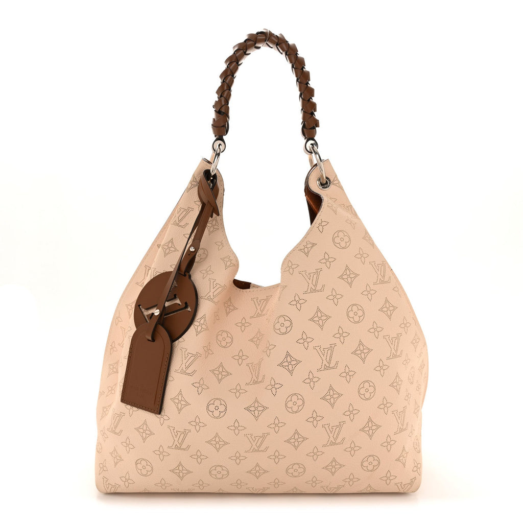 Louis Vuitton Mahina Carmel Hobo Creme