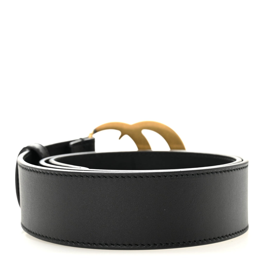 Gucci Calfskin Double G 40mm Belt 75 30 Black