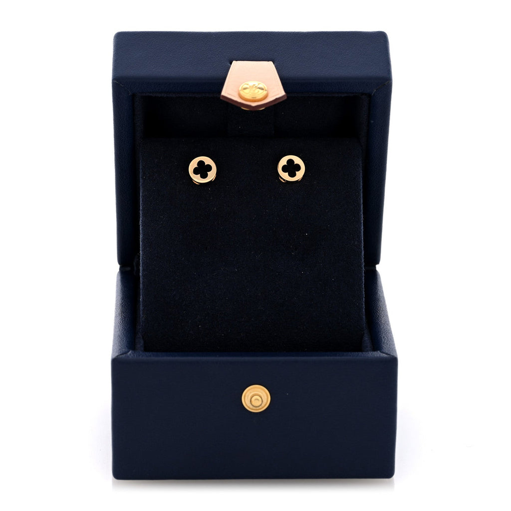 Louis Vuitton 18K Yellow Gold Empreinte Ear Studs Earrings