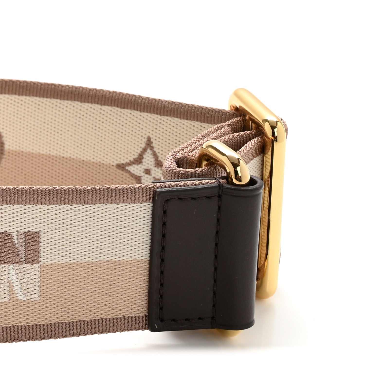 Louis Vuitton Jacquard Speedy Bandouliere 20 Shoulder Strap Beige Brown