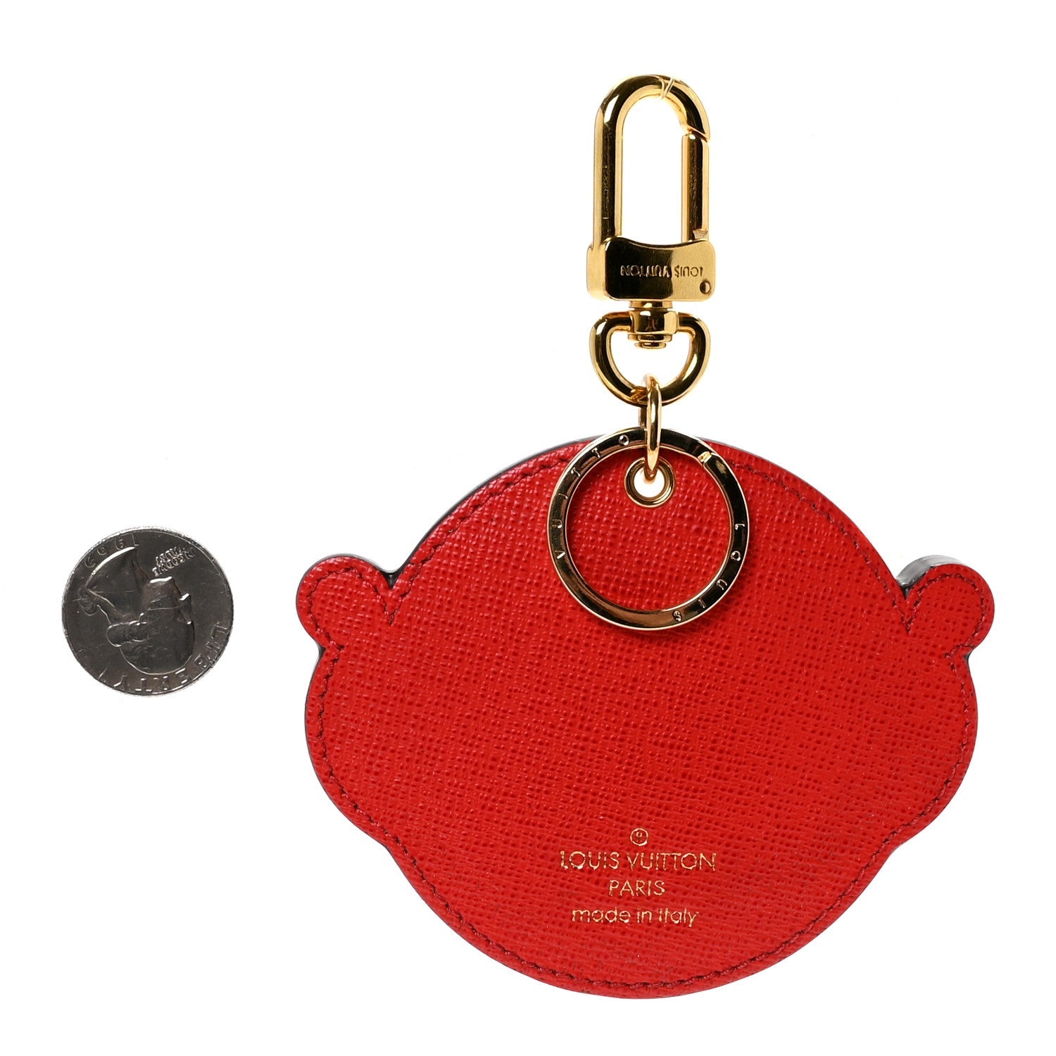 Louis Vuitton Monogram Animal Faces Bird Bag Charm