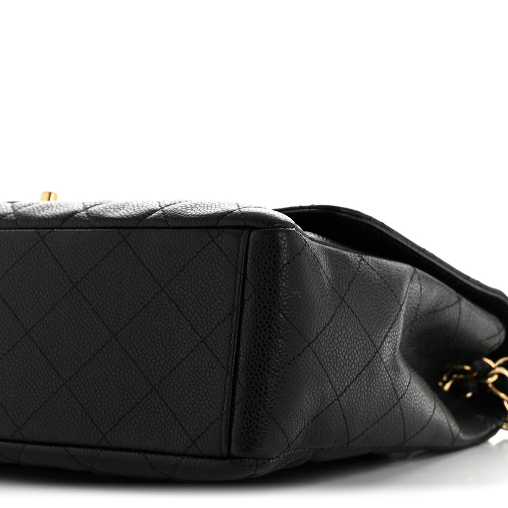 Chanel Caviar Maxi Single Flap Black